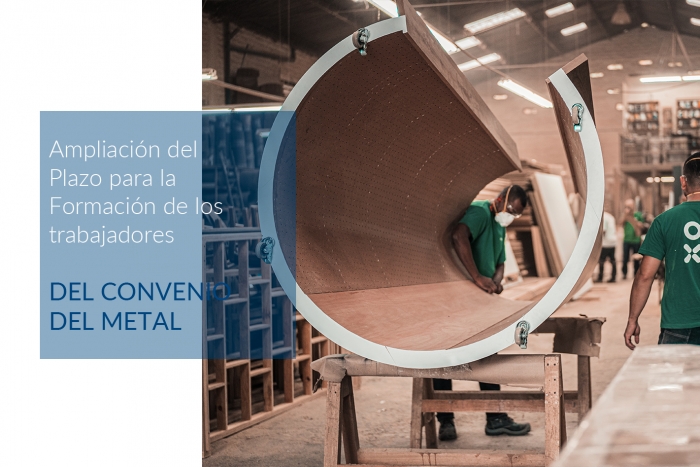¿Ampliación del plazo para la formación en PRL de los trabajadores del Convenio del Metal?
